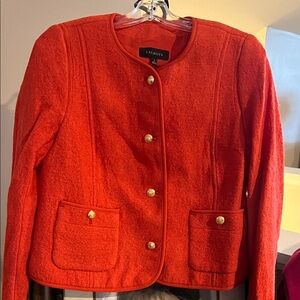 Talbots Women's Bold Orange Blazer